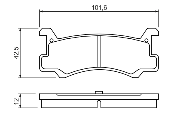 Brake Pad Set, disc brake 0 986 460 080