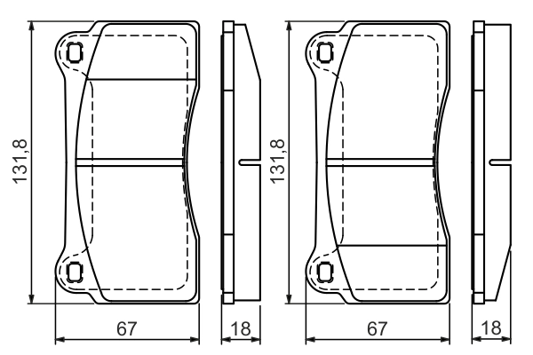 Brake Pad Set, disc brake 0 986 494 353