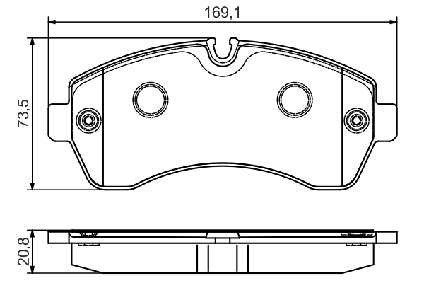Brake Pad Set, disc brake 0 986 495 107