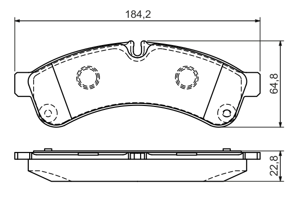 Brake Pad Set, disc brake 0 986 494 335