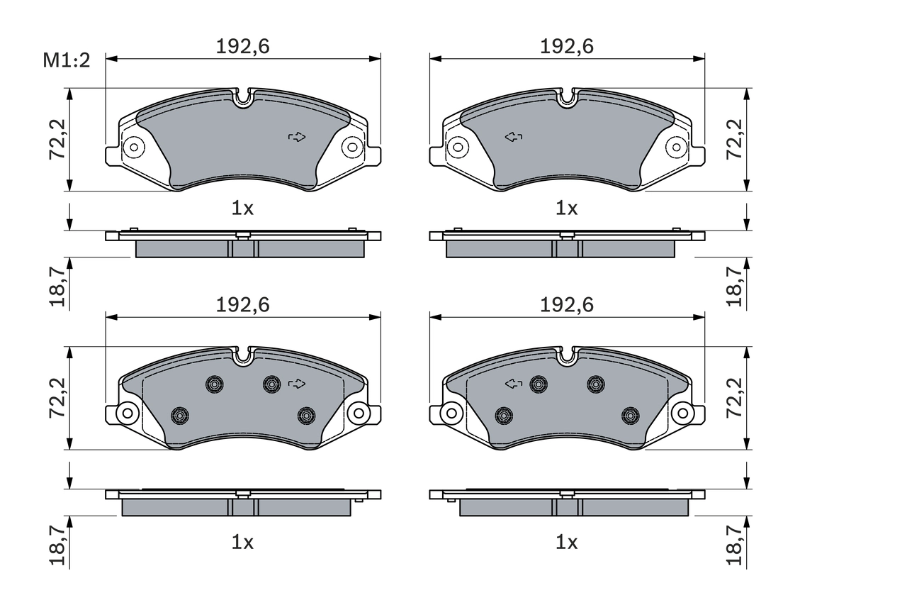 Brake Pad Set, disc brake 0 986 494 980