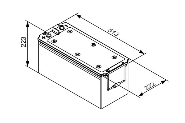 BOSCH 0 092 T30 550 Starter Battery
