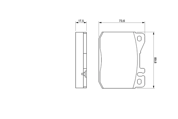 Brake Pad Set, disc brake 0 986 463 412