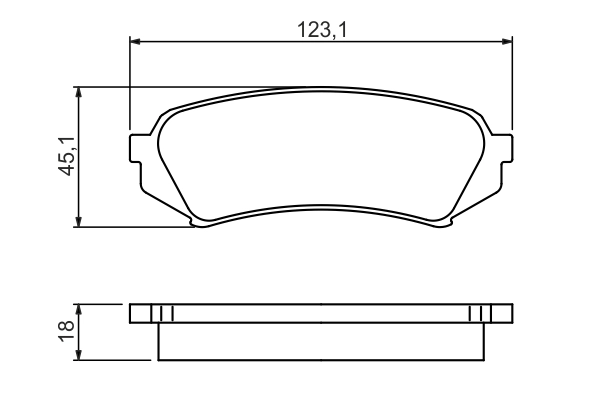 Brake Pad Set, disc brake 0 986 424 641