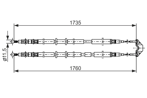 Cable Pull, parking brake 1 987 477 934