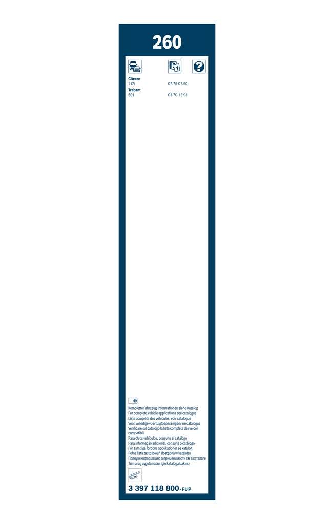 Wiper Blade Twin 3 397 118 800