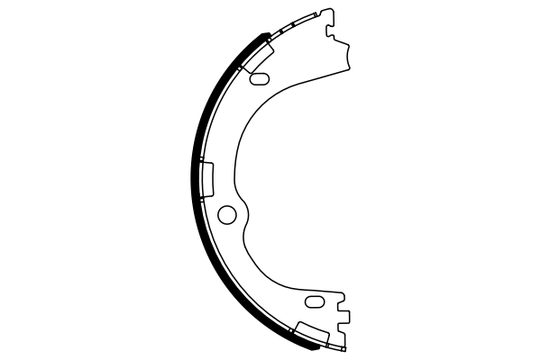 Brake Shoe Set, parking brake 0 986 487 965