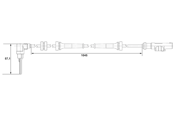 BOSCH 0 265 007 610 Sensor, wheel speed