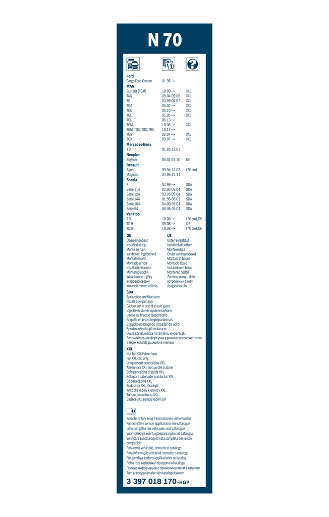 Wiper Blade Twin 3 397 018 170