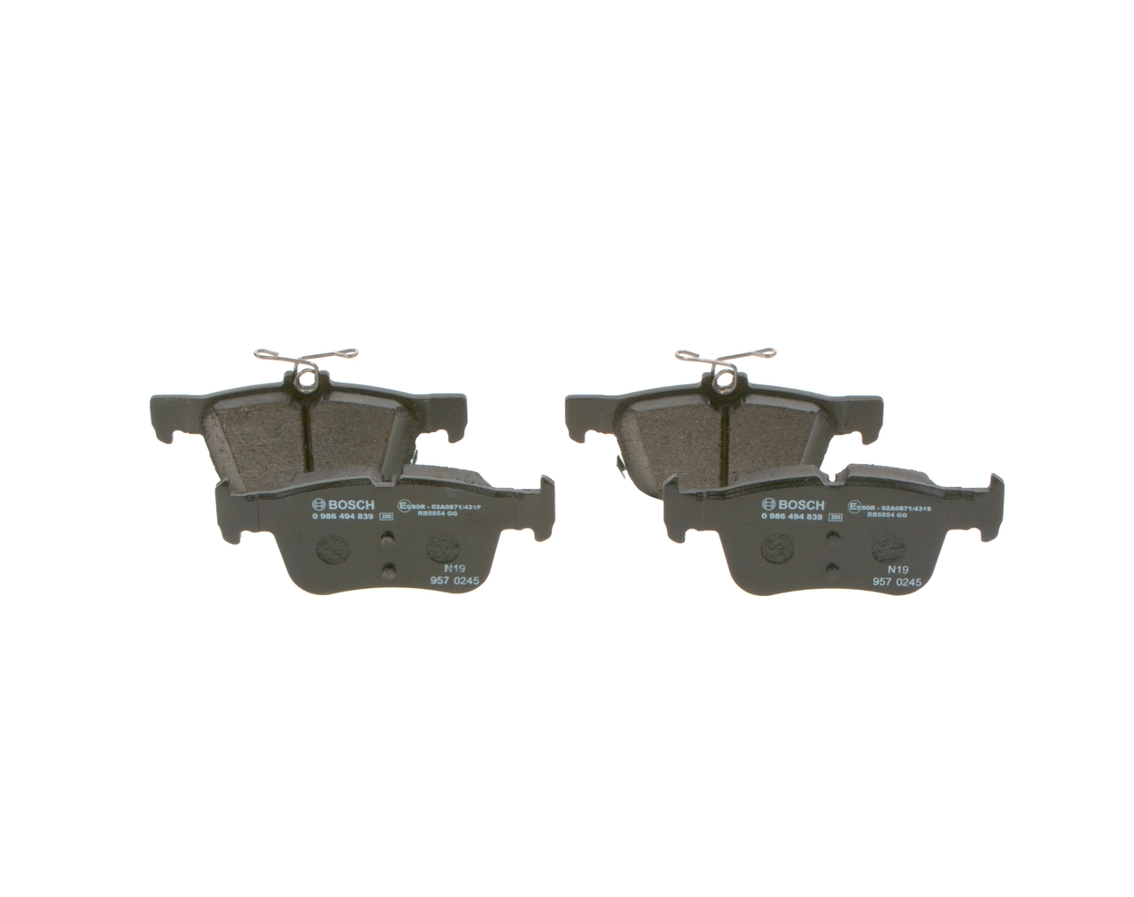 Brake Pad Set, disc brake 0 986 494 839