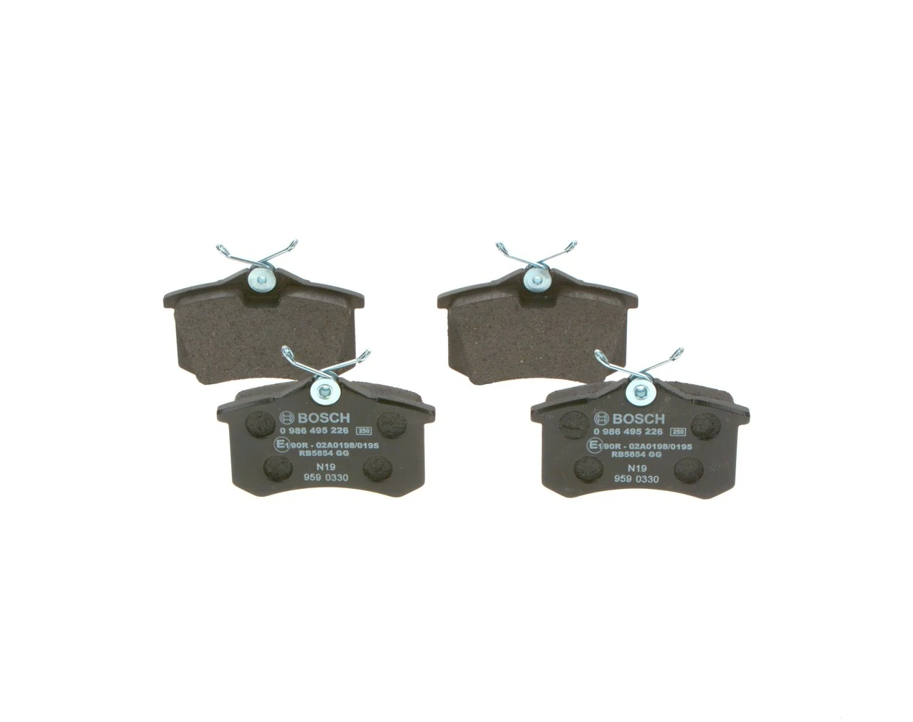 BOSCH 0 986 495 226 Brake Pad Set, disc brake