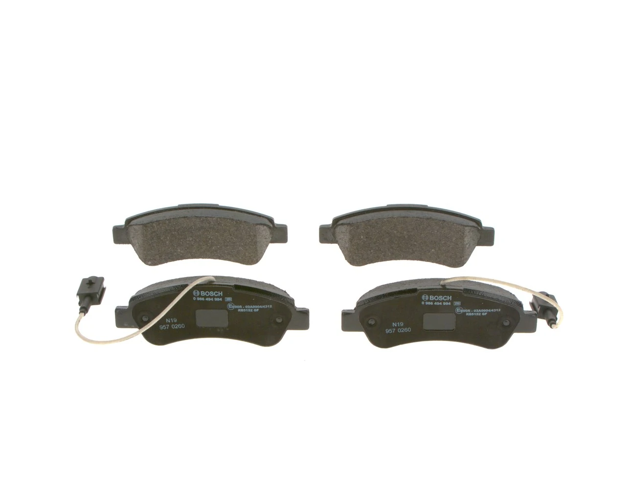 Brake Pad Set, disc brake 0 986 494 994
