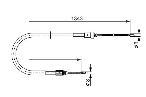 BOSCH 1 987 477 641 Cable Pull, parking brake