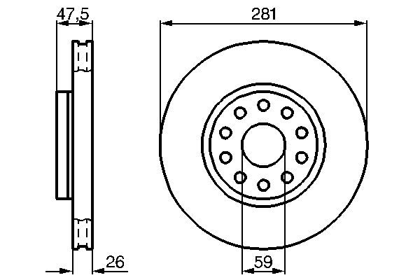 Brake Disc 0 986 478 460