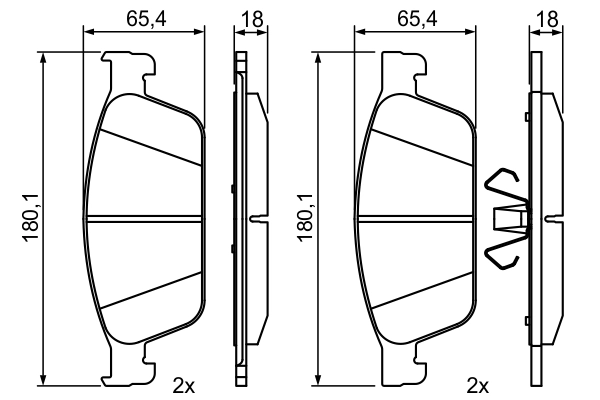 Brake Pad Set, disc brake 0 986 495 388