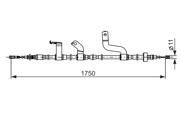 Cable Pull, parking brake 1 987 482 850