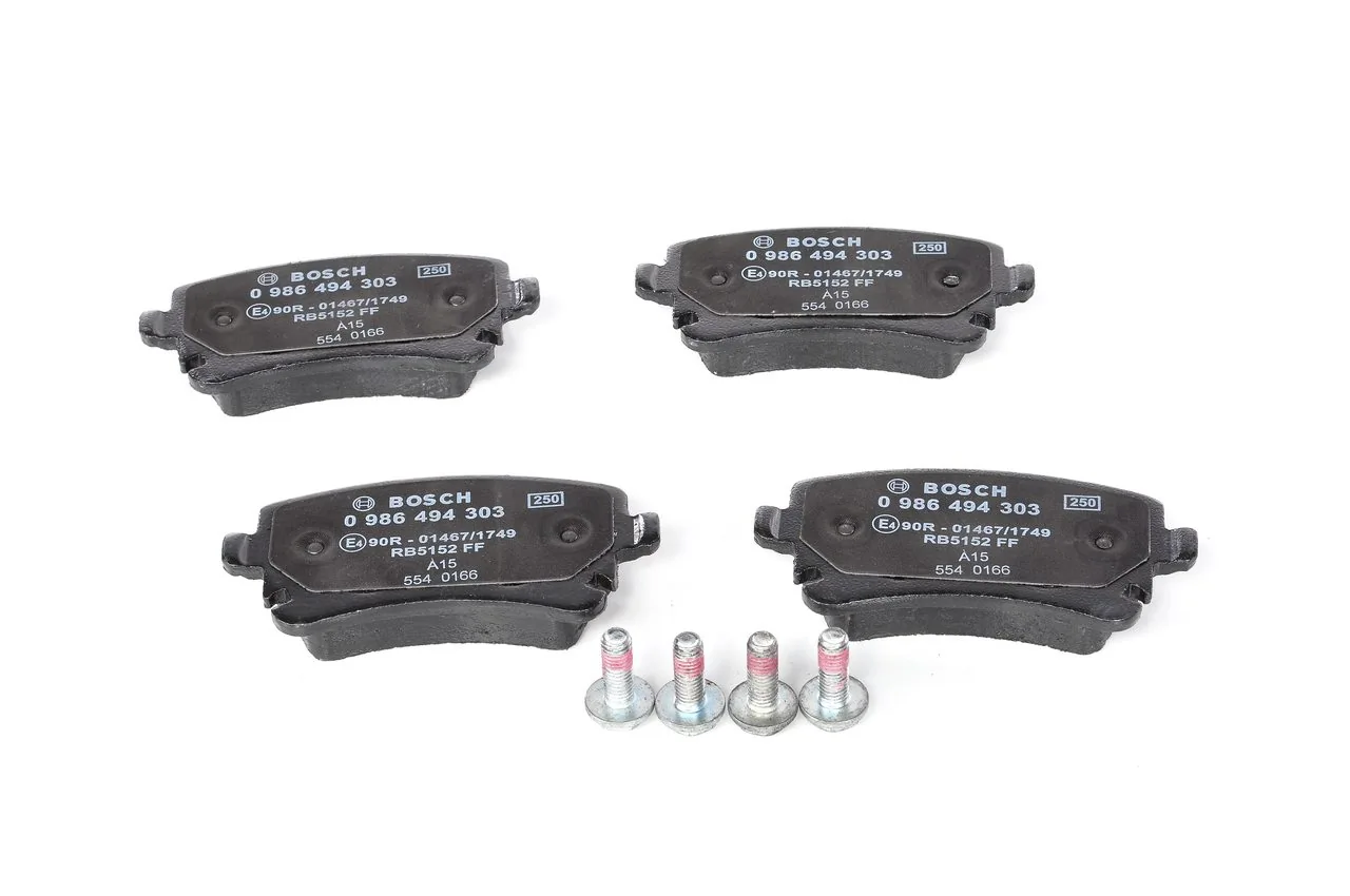 Brake Pad Set, disc brake 0 986 494 303