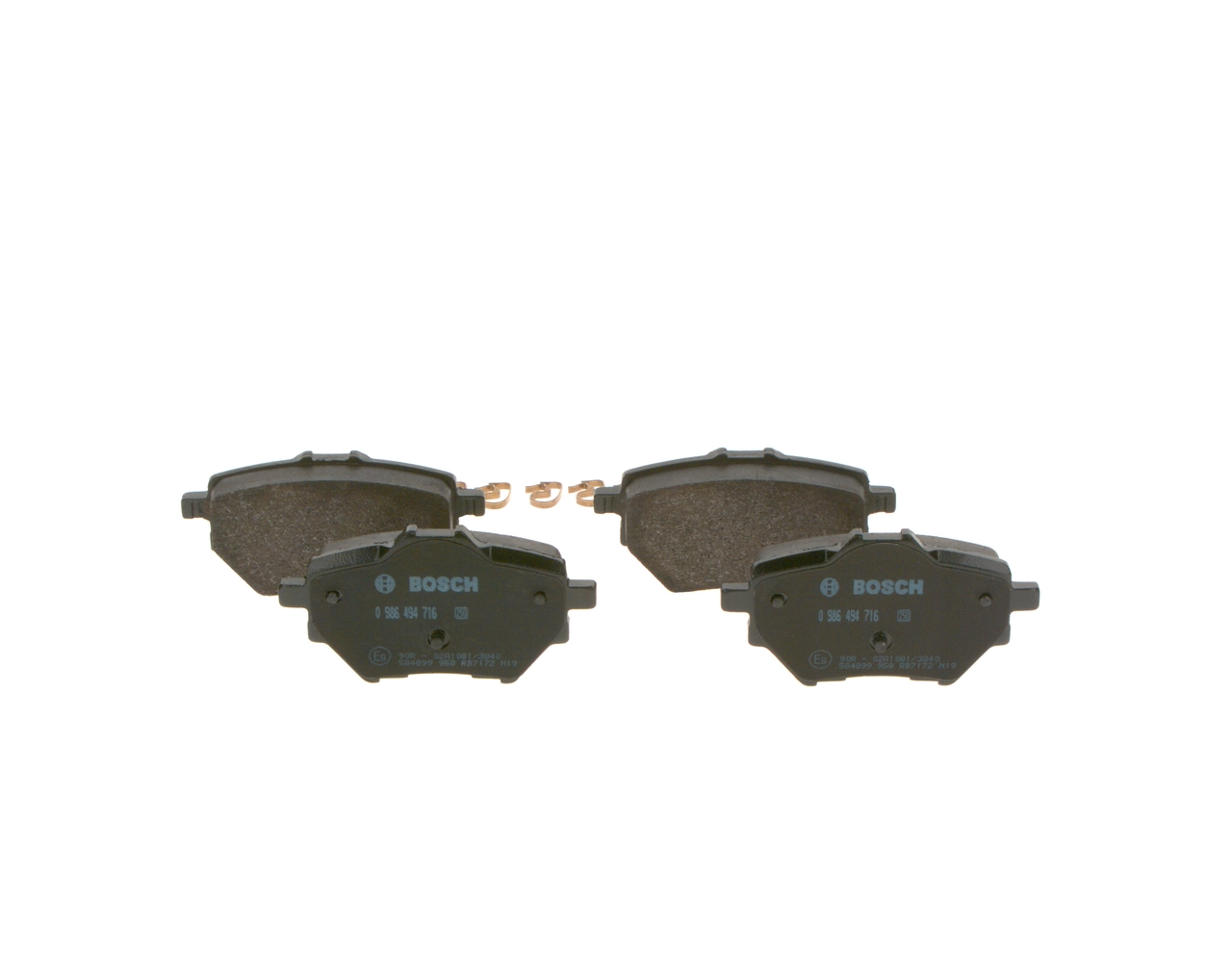 Brake Pad Set, disc brake 0 986 494 716