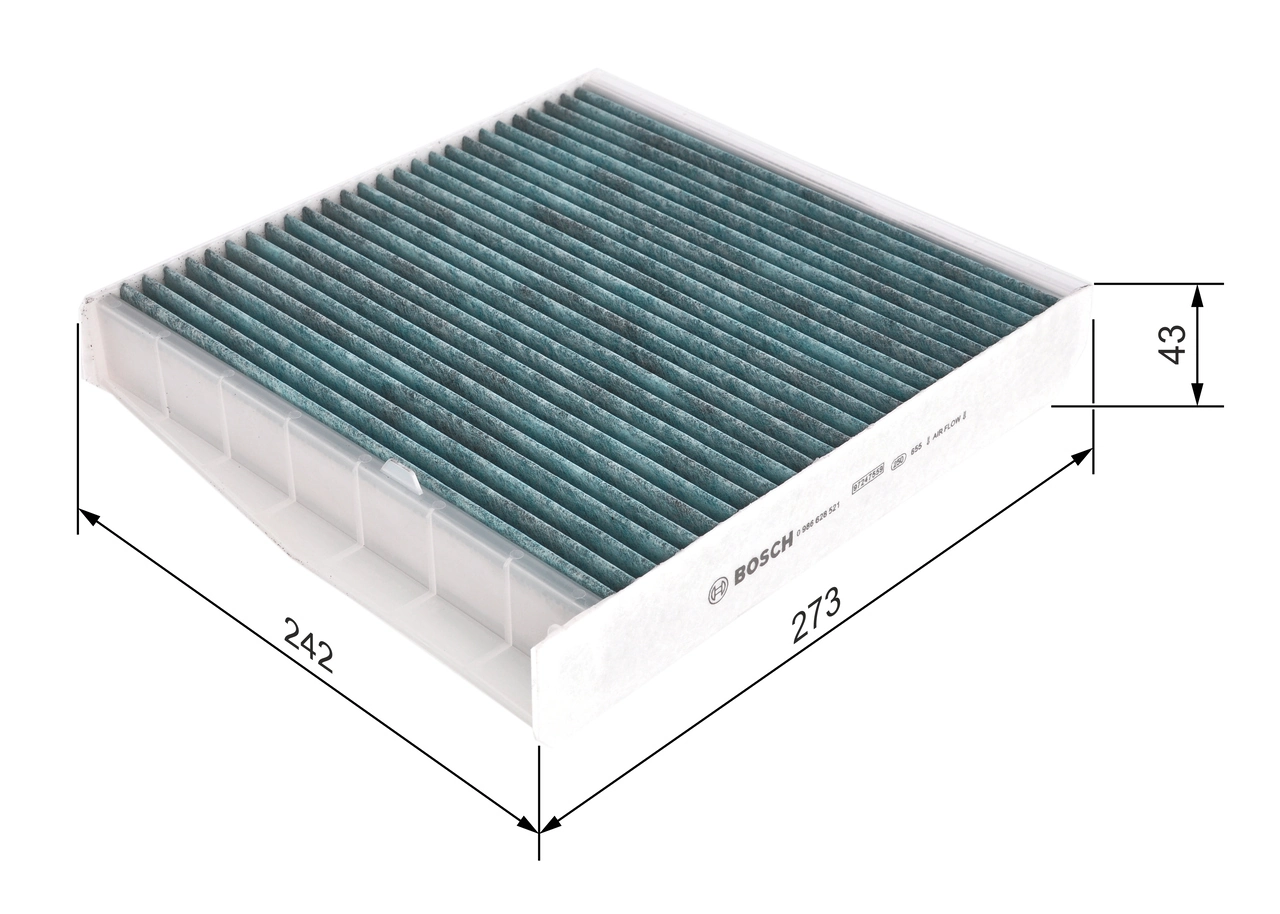 BOSCH 0 986 628 521 Filter, cabin air