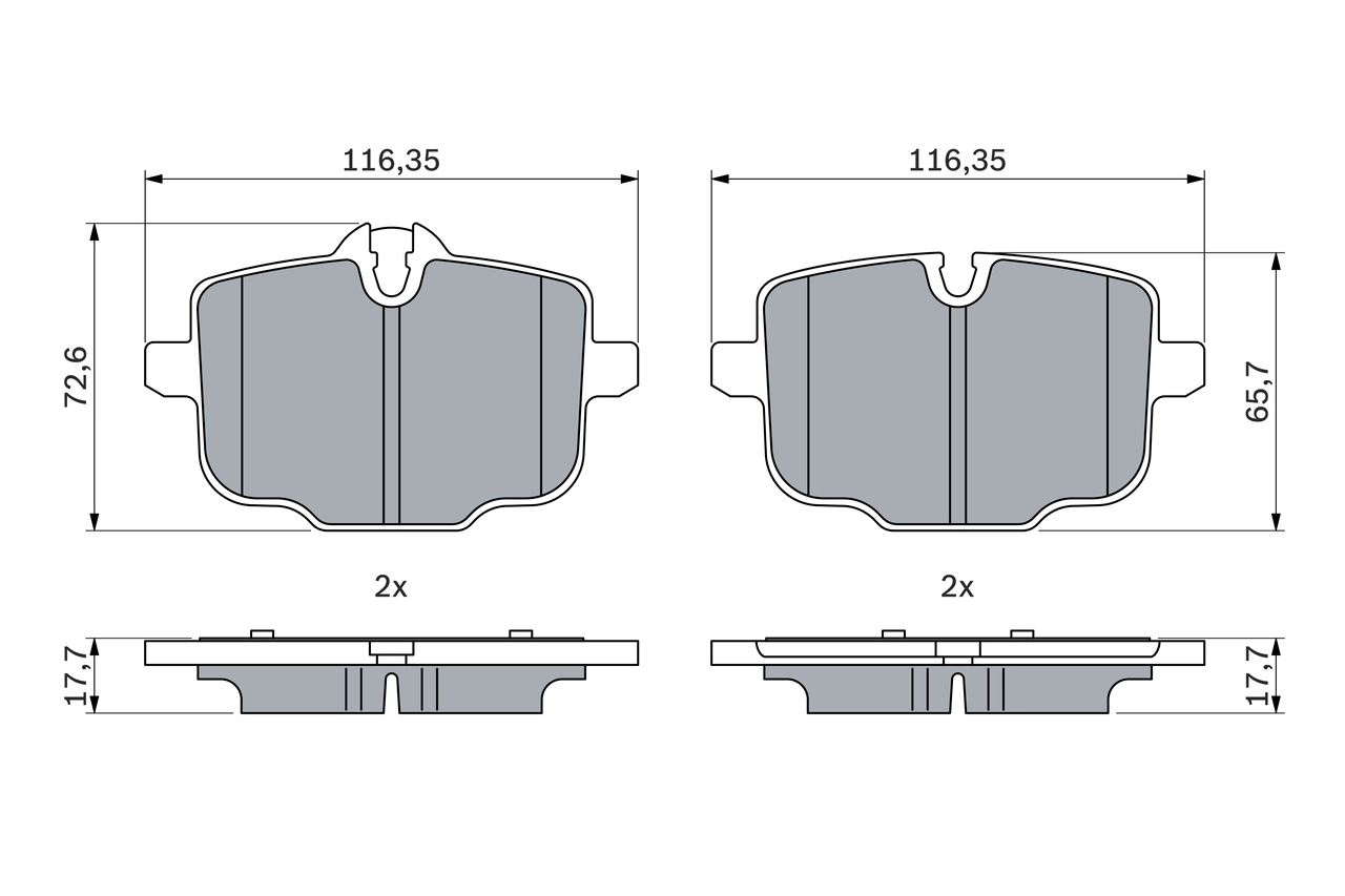 Brake Pad Set, disc brake 0 986 424 922