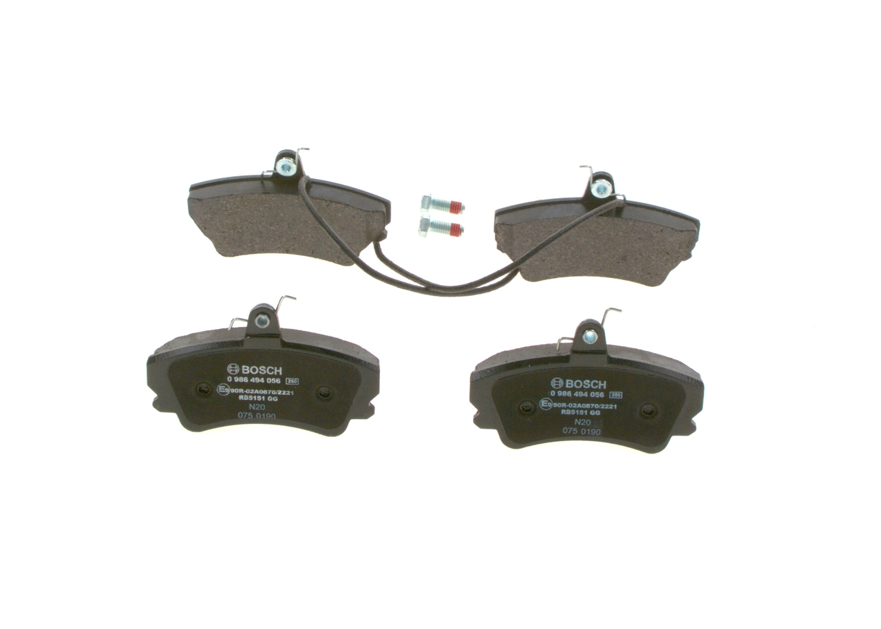 Brake Pad Set, disc brake 0 986 494 056