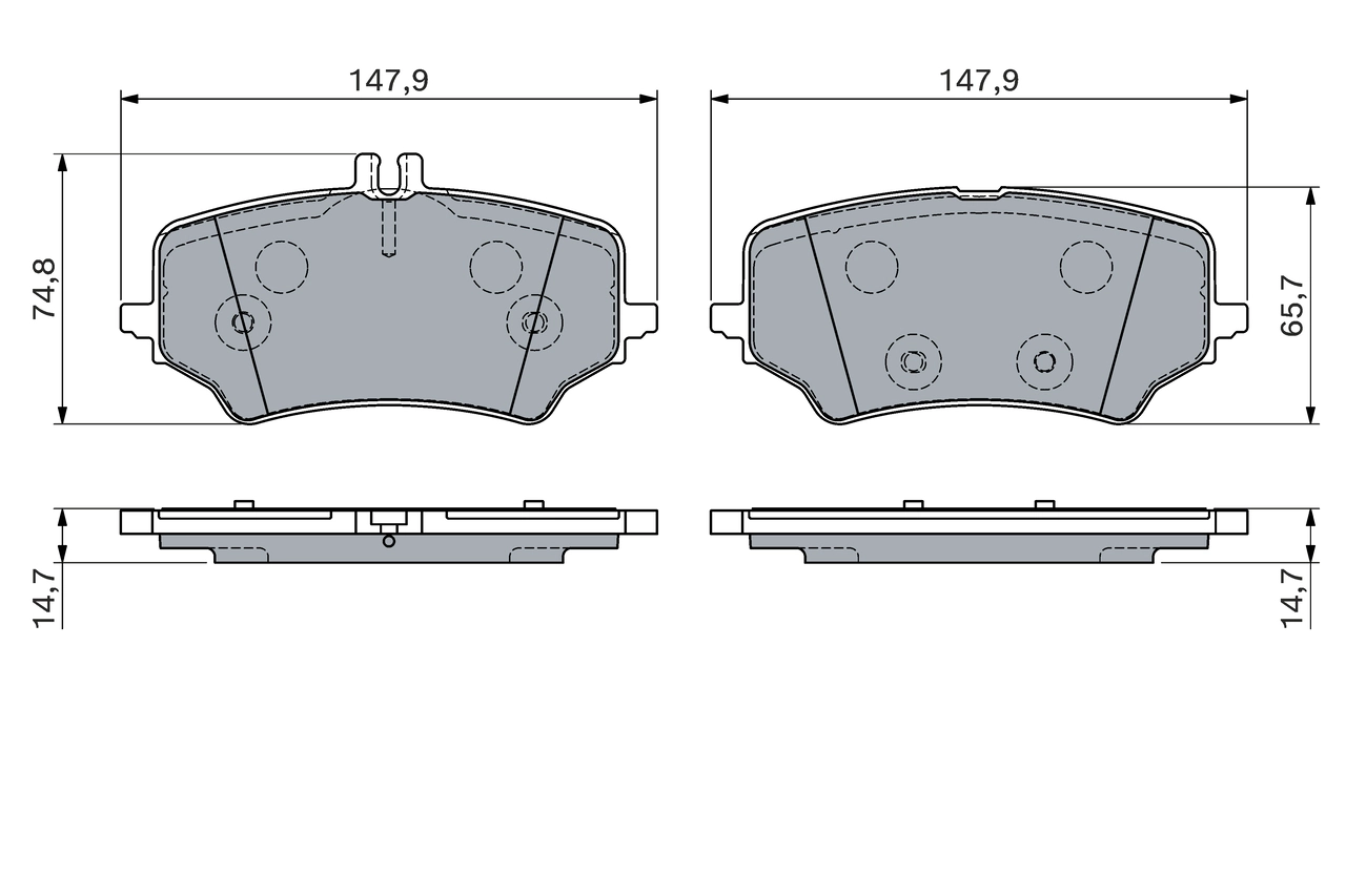 Brake Pad Set, disc brake 0 986 460 167