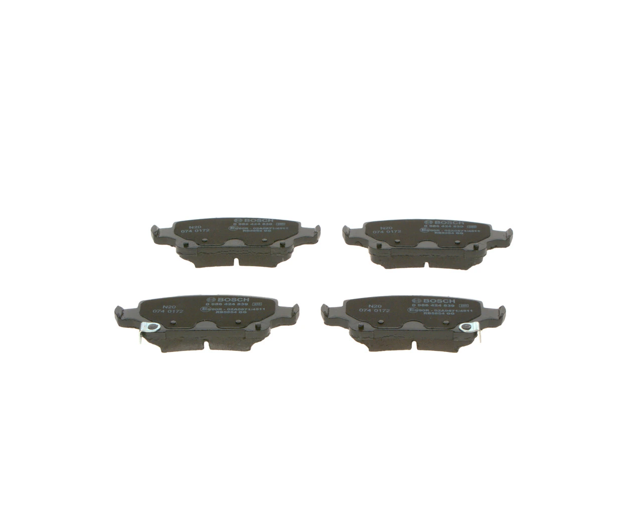 Brake Pad Set, disc brake 0 986 424 839