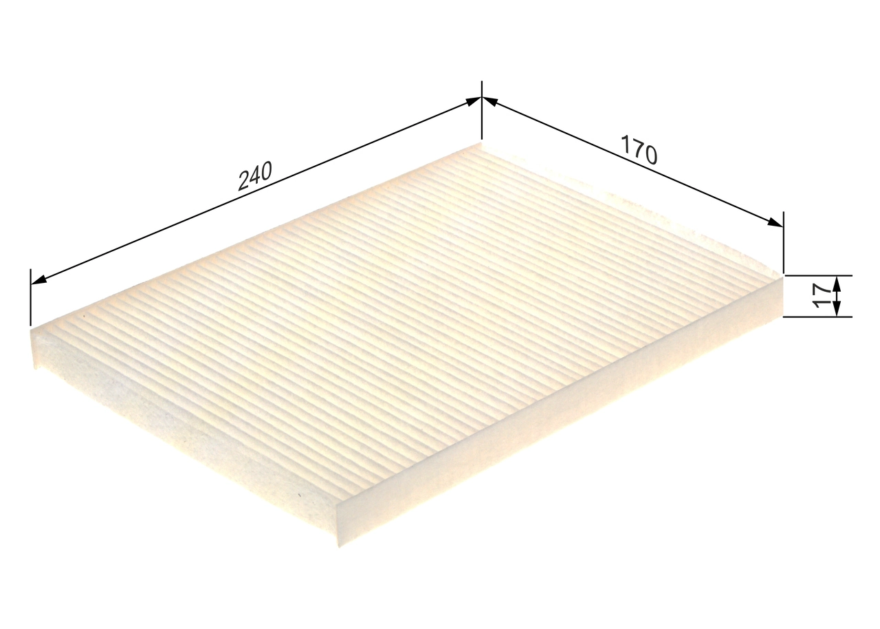 BOSCH 1 987 435 104 Filter, cabin air