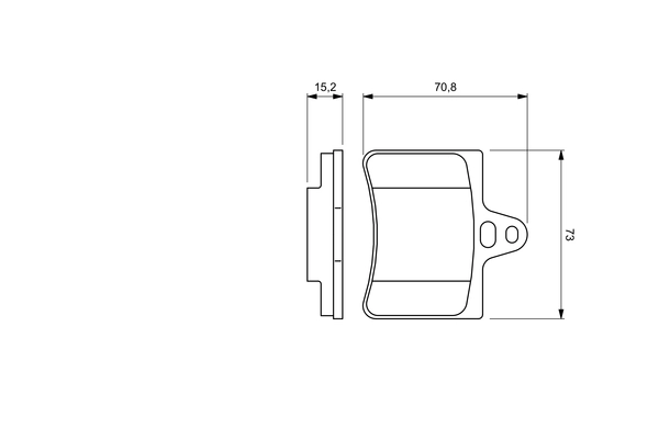 Brake Pad Set, disc brake 0 986 424 580