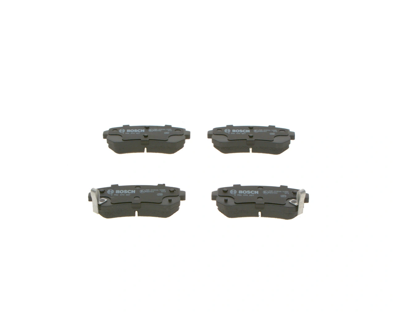 Brake Pad Set, disc brake 0 986 494 887