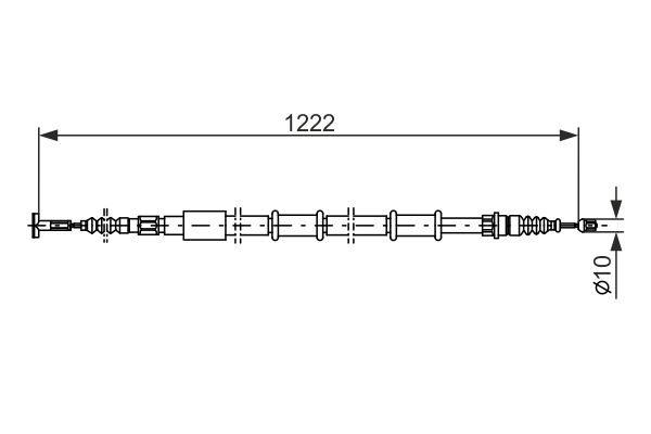BOSCH 1 987 477 555 Cable Pull, parking brake