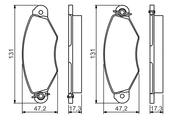Brake Pad Set, disc brake 0 986 495 235