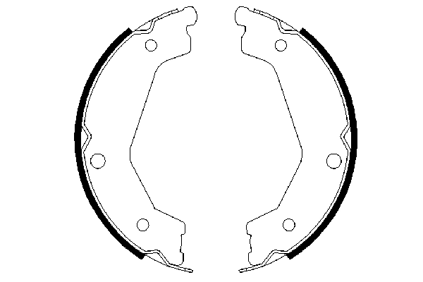 Brake Shoe Set, parking brake 0 986 487 708