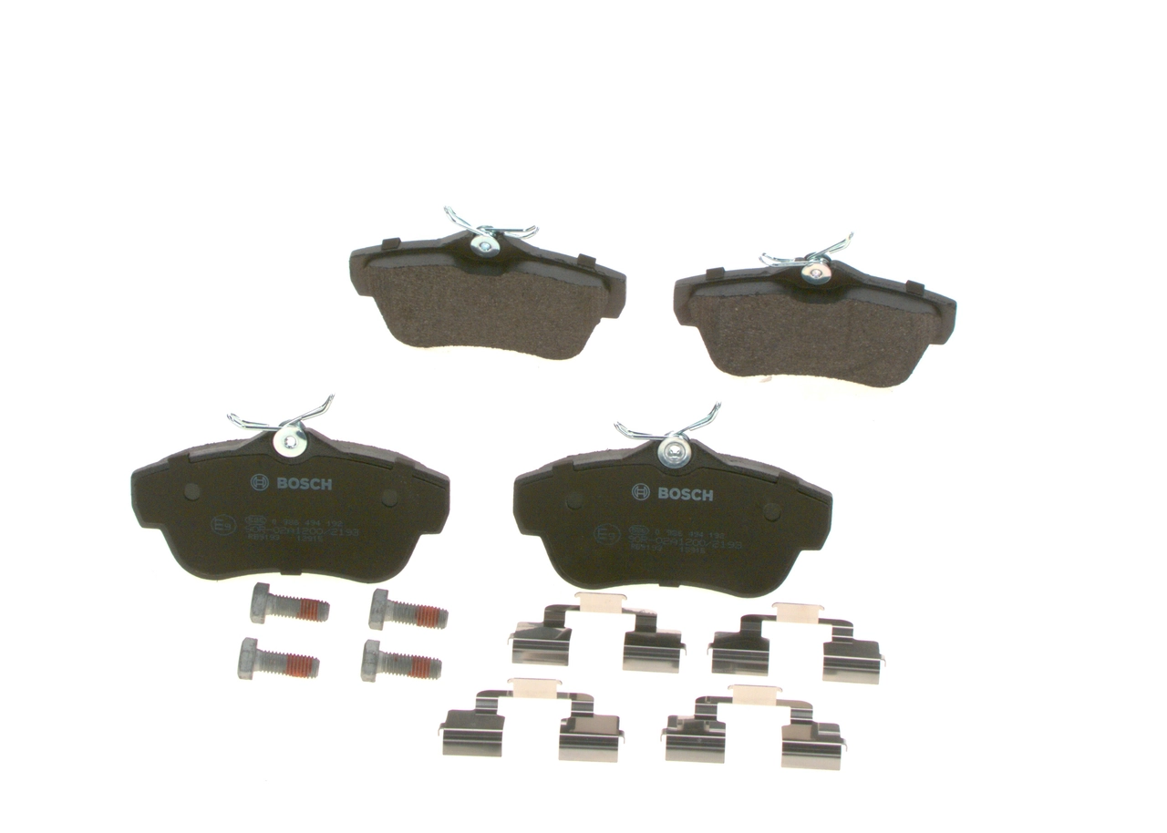 Brake Pad Set, disc brake 0 986 494 192
