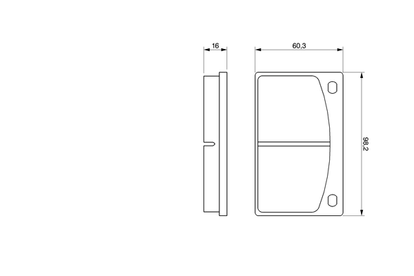 Brake Pad Set, disc brake 0 986 462 001