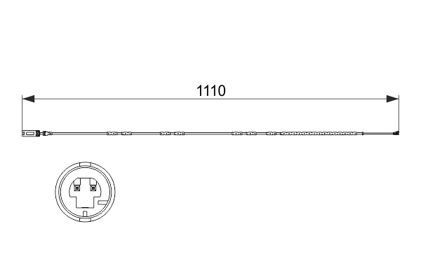 Warning Contact, brake pad wear 1 987 473 515
