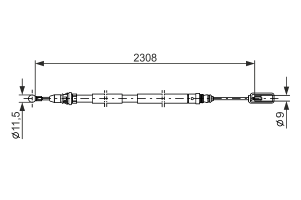 Cable Pull, parking brake 1 987 477 953