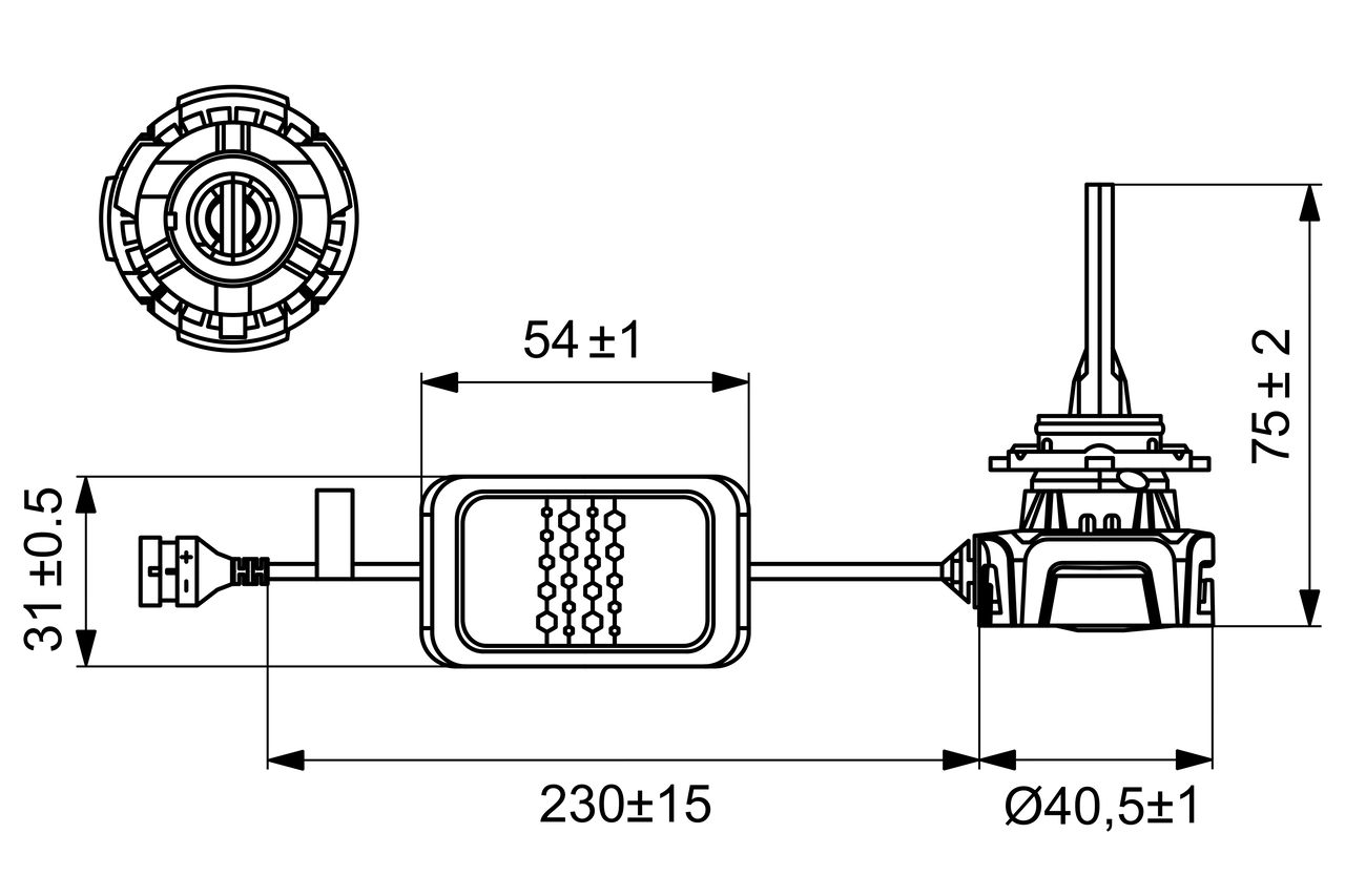 BOSCH 1 987 301 555 Bulb, spotlight