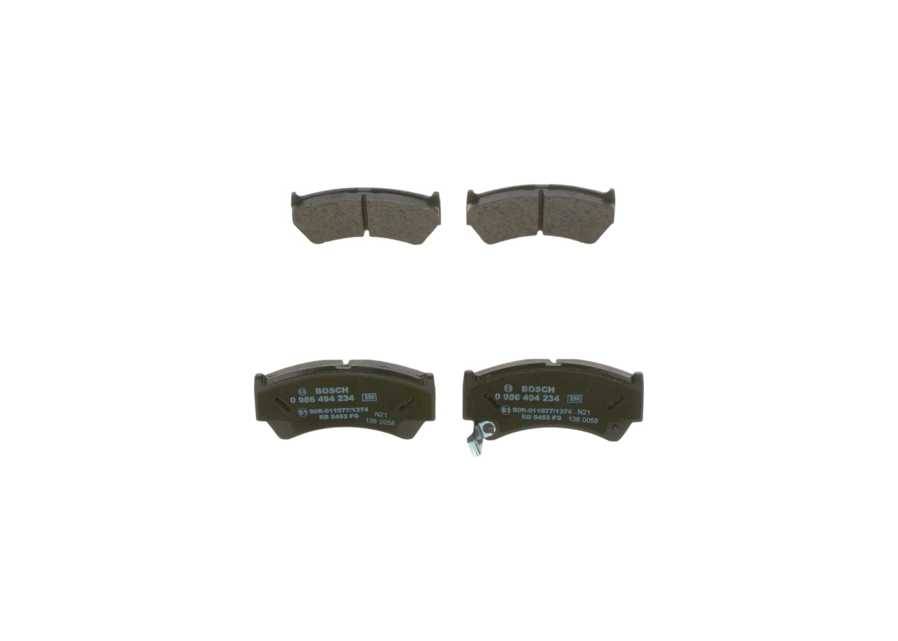 BOSCH 0 986 494 234 Brake Pad Set, disc brake