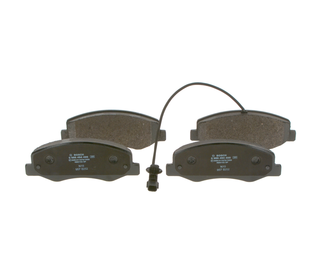 Brake Pad Set, disc brake 0 986 494 499