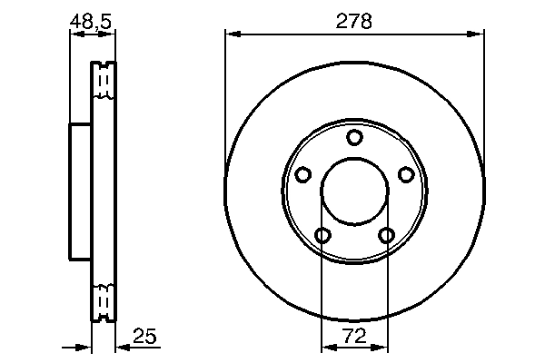 Brake Disc 0 986 479 C68