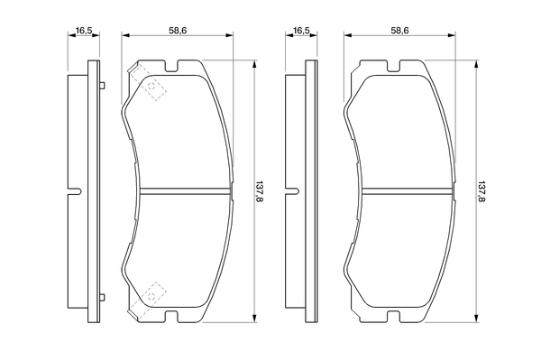 Brake Pad Set, disc brake 0 986 424 366
