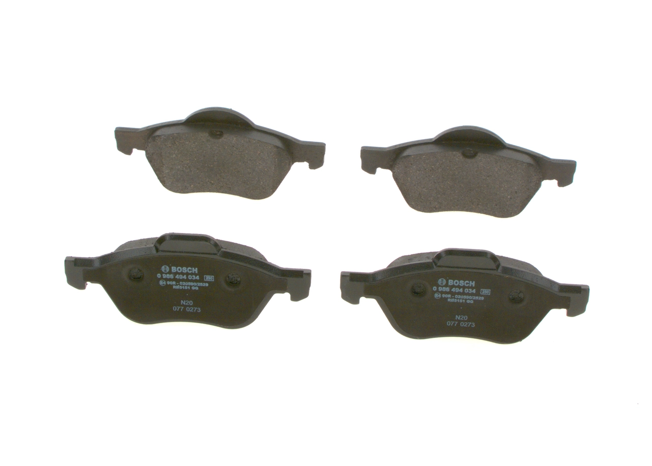 Brake Pad Set, disc brake 0 986 494 034