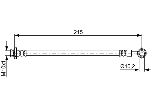 BOSCH 1 987 481 833 Brake Hose