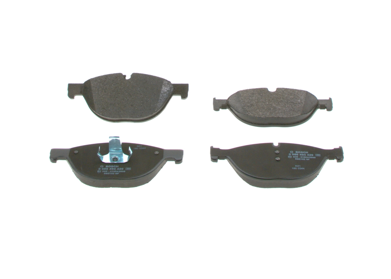 Brake Pad Set, disc brake 0 986 494 429