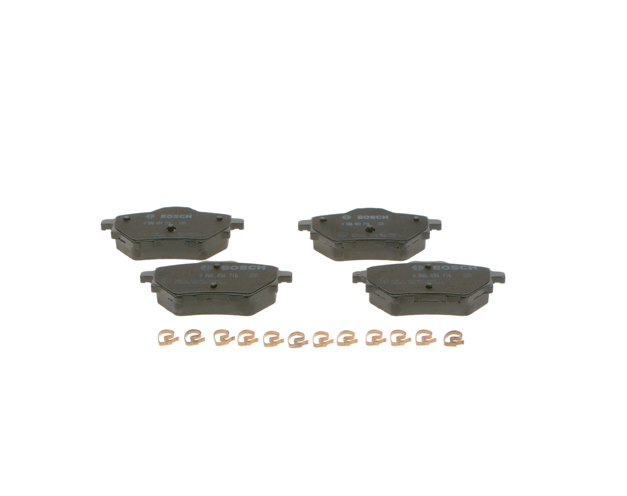 Brake Pad Set, disc brake 0 986 494 716