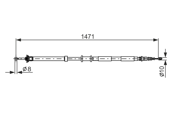 Cable Pull, parking brake 1 987 477 970