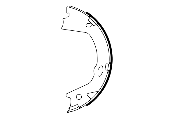 Brake Shoe Set, parking brake 0 986 487 948