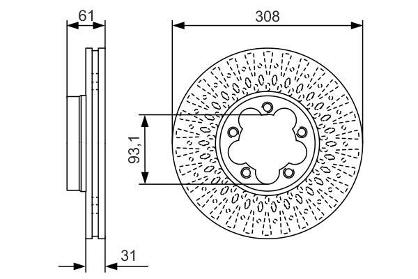 Brake Disc 0 986 479 C99
