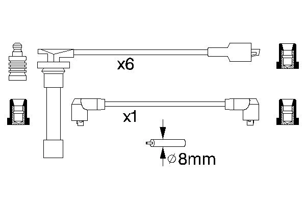 Ignition Cable Kit 0 986 356 788